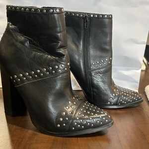 Windsor smith leather and stud boots